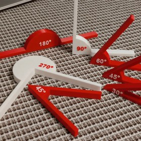Resim 1 Set Matematik Öğretim Yardımcıları - Açı Ölçüm Araçları, Geometrik Açı Gösterim Araçları, Açı Tanıma İçin Eğitici Öğrenme Araçları, Dayanıklı Plastik Malzeme ile Yapılmış, Genç Öğrenciler İçin İdeal, Matematik Öğretim Yardımcıları | Bilgi Gösterim | Dayanıklı Plastik Yapı 