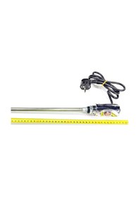 Resim Sern 400w Krom Renk On/off Hp03 Model Havlupan Isıtıcı Rezistans 230v L:370mm 110cm Ttr Fişli 1/2'' Yarım Parmak 