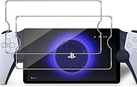 Resim Lutree Sony PS5 PlayStation Portal için Kırılmaz Cam Koruyucu Folyo, 2 Adet 9H Sertlikte HD Panzer Folyo, Ekran Koruyucu, Kabarcıksız Çizilmeye Karşı Koruyucu Cam Ekran Filmi 