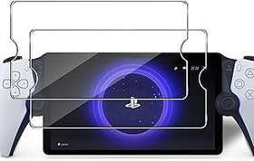 Resim Lutree Sony PS5 PlayStation Portal için Kırılmaz Cam Koruyucu Folyo, 2 Adet 9H Sertlikte HD Panzer Folyo, Ekran Koruyucu, Kabarcıksız Çizilmeye Karşı Koruyucu Cam Ekran Filmi 