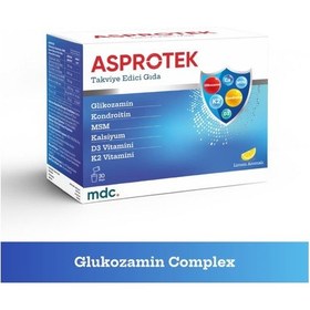 Resim Asprotek Glukozamin, Kondroitin, Msm, Kalsiyum 30 Saşe 