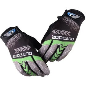 Resim Pengfushop5 Yeşil Xl Motosiklet Kış Eldiveni - Tam Parmak, Dokunmatik Ekran Uyumlu, Bisiklet Ve Motokros Sporları İçin 