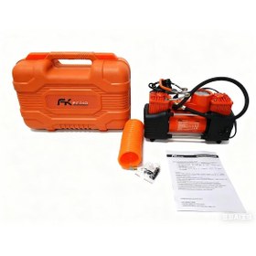 Resim Fk Frıko Çelik Gövde Çift Pistonlu 12 V 150 Psi Araç Araba Lastik Bot Şişirme Araba Şarj Versiyonu 