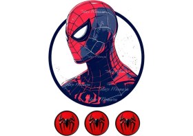 Resim Örümcek Adam Pasta Resmi - Yenilebilir Pasta Üstü Resmi - Yenilebilir Kağıt Pasta Süsü - Model 3 