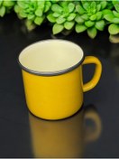 Resim qussine Retro Kupa Bardak Emaye Rengarenk Serisi 10 Cm 450 ml Emaye Kupa 