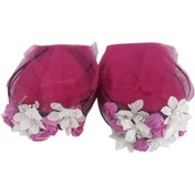 Resim Halay Kına Fuşya Nedime Tacı Kına Gecesi Tacı Beyaz Pembe Güllü 10 Adet 