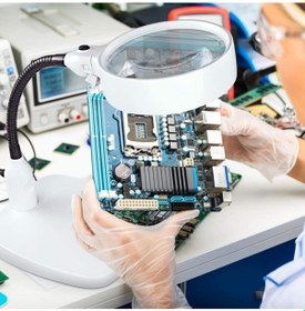 Resim Masa Üstü 10x Led Işıklı Büyüteç Okuma El Sanatları Onarım Büyüteç 