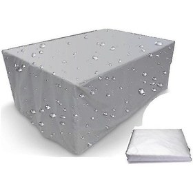 Resim Su Geçirmez Dış Mekan Veranda Bahçe Mobilyası Kılıfları, Yağmur Ve Kar Geçirmez, 75 Boyut 218x218x30cm. 