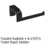 Resim Deppot F1 Mat Siyah Kağıtlık A.1707.S Mat Siyah 