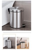 Resim LeesHome Metal Renkli Pedallı Çöp Kovası 3 Lt 