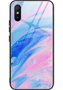 Resim Xiaomi Redmi 9a Mermer Desen Cam Koruyucu Kasa İçin Dl05 