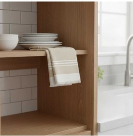 Resim Pamuklu , Püsküllü , Yüksek Emiş Güçlü El Ve Kurulama Bezi Mutfak Havlusu 30 X 50 Cm - Kum Kum Rengi 