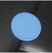 Resim Symbee Mavi Silikon Bardak Altlığı - Antipatlama Isı Yalıtımı - Araç Ve Ev Kullanıma Uygun - Dayanıklı Ve Yeniden Kullanılabilir 