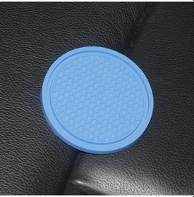 Resim Symbee Mavi Silikon Bardak Altlığı - Antipatlama Isı Yalıtımı - Araç Ve Ev Kullanıma Uygun - Dayanıklı Ve Yeniden Kullanılabilir 