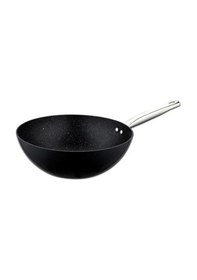 Resim Zest Gusto Granit 28cm Wok Tava Siyah 