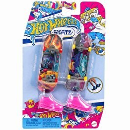 Resim Hot Wheels Skate Retro Temalı İkili Parmak Kaykay ve Ayakkabı Paketleri HXL21 