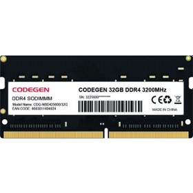 Resim Codegen CDG-NBD425600/32G 32 GB DDR4 3200 MHz Notebook Ram 
