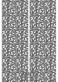 Resim Gri Flora Serisi Desenli Süet Oturma Odası Salon Fon Perde Baskılı Ekstrafor Büzgü 2 Kanat Prd-1073 Çok Renkli 