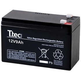 Resim Ttec 12V 9AH Bakımsız Kuru Akü 