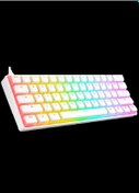 Resim Rampage KB-R135 Parvus Red Switch Type-c Bağlantılı RGB Puding Tuşlu Oyuncu Klavyesi 