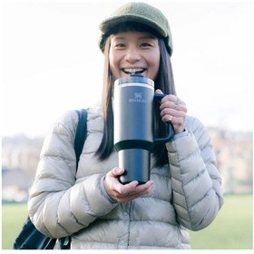 Resim Stanley The Quencher Flowstate Tumbler Pipetli Termos Bardak 1,18l Siyah 