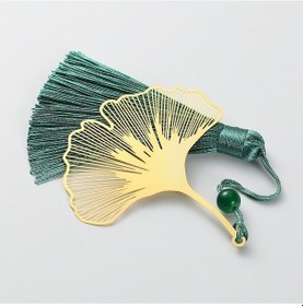 Resim Rogfer Batı Restoran Ziyafet Metal Yuvarlak Peçete Yüzük Ginkgo Yaprağı 