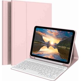 Resim Galaxy Tab A9 Plus Uyumlu X210/x215/x216/x218 Klavyeli Tablet Kılıfı Klavye + Stand 