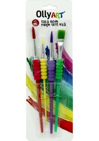 Resim Ollyart Sulu Boya Fırça Seti 4'lü 