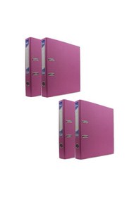 Resim Büro Klasör Pembe Dar Noki Pembe Büro Klasörü Halkalı 4 Adet 
