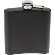 Resim Ttt Mdb Siyah 6 Oz Çelik Cep Içki Kanyak Matarası 