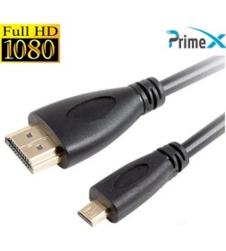 Resim PrimeX Plus PX-1121-5 Micro HDMI To HDMI 1080P Full HD Kablo 5 mt 