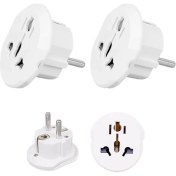 Resim 2 Adet Evrensel Uluslararası Priz Fiş Çevirici 16A 250V Seyahat Fişi Dönüştürücü, 200&APOS;DEN Fazla Ülkede Abd/avustralya/uk, Ce Sertifikalı 