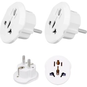 Resim 2 Adet Evrensel Uluslararası Priz Fiş Çevirici 16A 250V Seyahat Fişi Dönüştürücü, 200&APOS;DEN Fazla Ülkede Abd/avustralya/uk, Ce Sertifikalı 