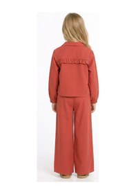 Resim Xo Kids Kız Çocuk 3lü Alt Üst Kombin Takmı 4-8 Yaş Set0513 Kiremit 