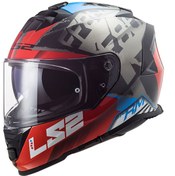 Resim Ls2 Storm Sprınter Siyah Kırmızı Tıtanıum Kask Ls2