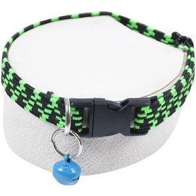 Resim Elastik Zilli Kedi Köpek Tasması 