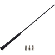 Resim Suofeng Evrensel Araç Anteni - 41 Cm Esnek Gürültü Önleyici Alüminyum Çubuk 3 Vidalı Bağlantı İle 