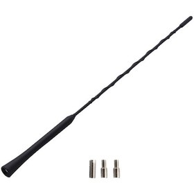 Resim Suofeng Evrensel Araç Anteni - 41 Cm Esnek Gürültü Önleyici Alüminyum Çubuk 3 Vidalı Bağlantı İle 