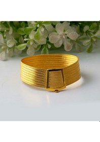 Resim Çgk Çiğdem Gürel Kuyumculuk 9 Sıralı Taşsız 8 Ayar Trabzon Hasır Altın Bileklik Yaldız 