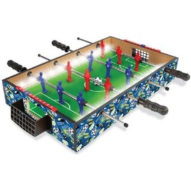 Resim Masaüstü Portatif Taşınabilir Led Işıklı Futbol Langırt Oyun Seti 50x30cm 