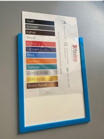 Resim 5 Adet A4 Mavi Belge Sertifika Çerçevesi Föylük 