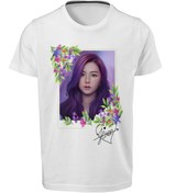 Resim ACR Giyim Blackpink - Ji-soo - Unisex Çocuk Beyaz Dijital Baskılı T-shirt E-03 