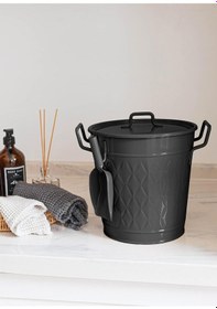 Resim The Mia Prizma Deterjan Saklama Kabı Siyah Siyah 