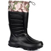 Resim Sonimix Siyah Termal Eva Konçlu Çoraplı Kauçuk Çizme 