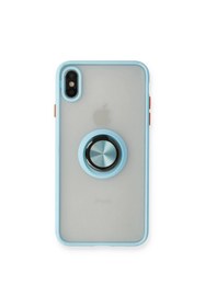 Resim artlab Art İphone Xs Max Kılıf Montreal Yüzüklü Silikon Kapak - Buz Mavi Lab 