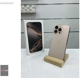 Resim Apple iPhone 16 Pro İkinci El YD | 256 GB | Çöl Titanyum 
