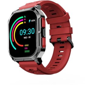 Resim HiFuture Ultra3 Bluetooth 5.2 IP68 Su Geçirmez 2.01 inç Always On Display Nabız Spor Kan Oksijen Takibi iOS&Android Uyumlu Akıllı Saat 52mm Kırmızı 