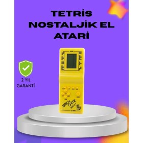 Resim Erdo Ticaret Klasik Tetris Oyunu El Konsolu - Taşınabilir Pil ile Çalışan Retro El Aterisi 