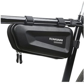 Resim Sürekli Suluğa Dayanıklı Eva Materyal Bisiklet Kasa Çerçeve Çantası - Araçları Düzenlemek İçin İki Ağızlı Cep Ve Hızlı Kurulum Siyah Siyah 