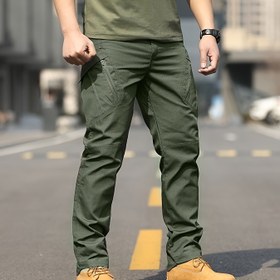 Resim Erkek Taktiksel Kargo Pantolonu, Çoklu Cep Detaylı, Dayanıklı Dış Mekan Yürüyüş ve Dağcılık Tasarımı, Standart Kesim, Esneklik Göstermeyen Kumaş, Kamp ve Spor İçin İdeal, Yürüyüş Kıyafeti|Dizayn Kargo Pantolonu|Dayanıklı Kumaş Pantolon 